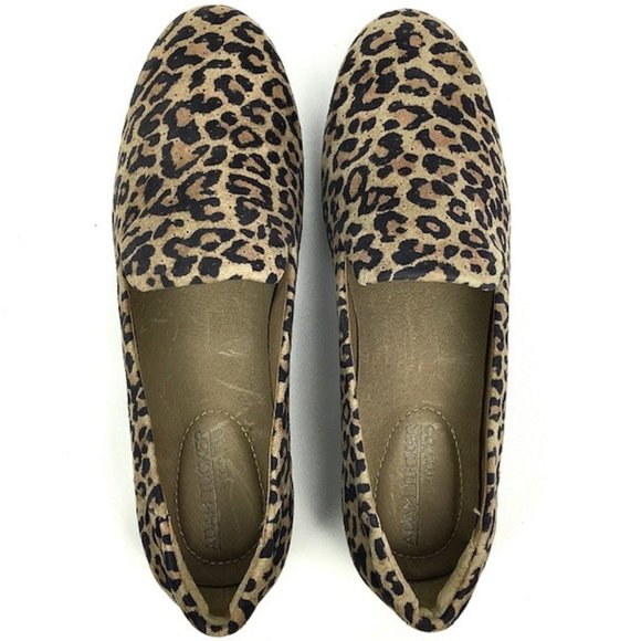 Adam Tucker by me Too Yeni Animal Print/Taupe Nubuck Leather Loafer Size 7 - Picture 5 of 8